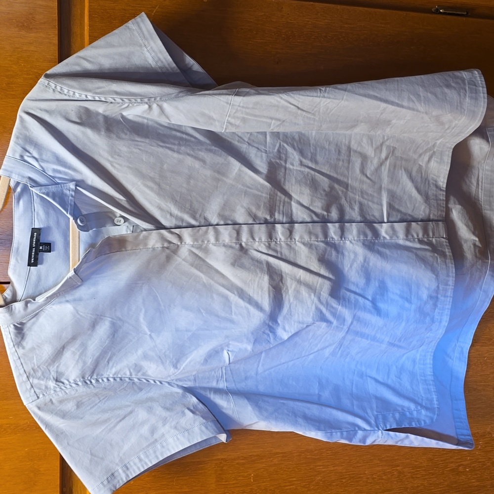 Universal Standard Sky Blue Short Sleeve Shirt
